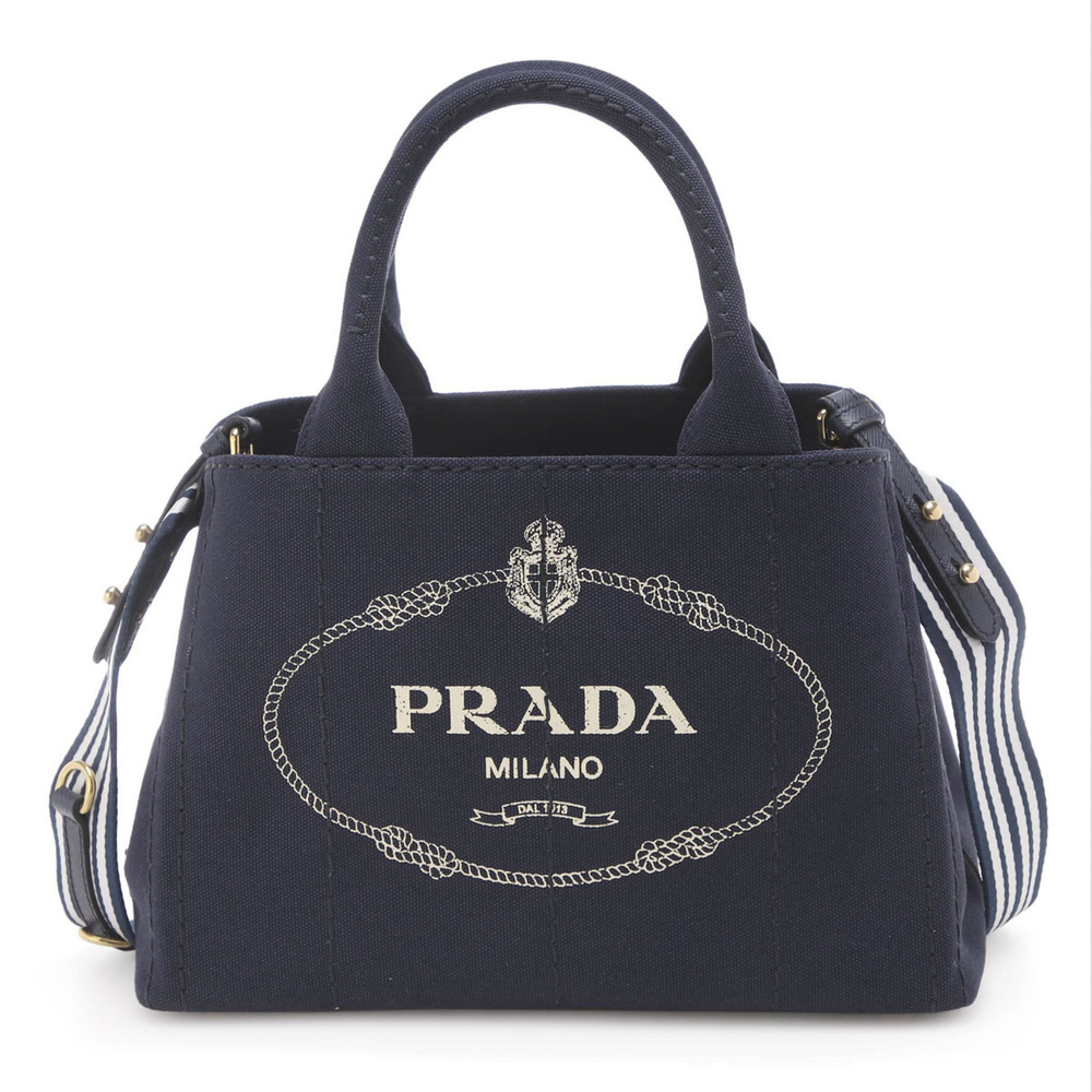 Prada Handbag 2way Bag Blue